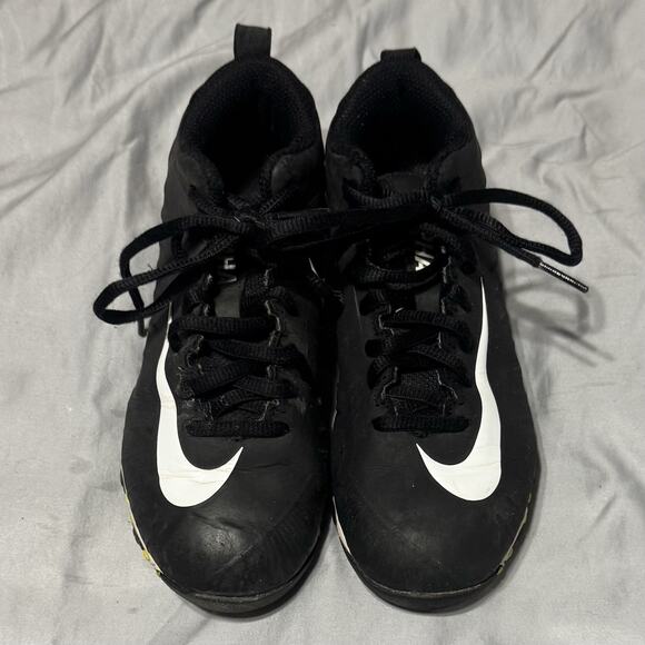 Nike Other - Black and White Cleats Youth Size 1 Used Good. No Rips Or Tears On The Shoe.
